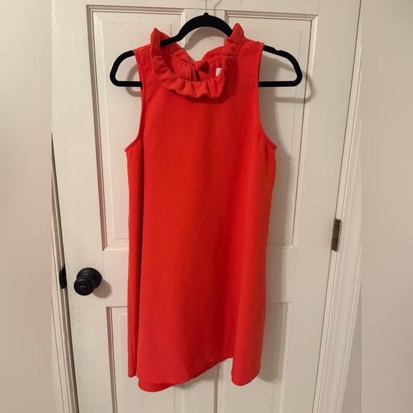 Mud Pie Dresses & Skirts - Mud Pie Vibrant Coral Ruffle Top